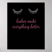 Lashes Make Everything Better コスメ ポスター (正面)