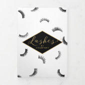 Lashes Pattern Lashサロンパンフレット 三つ折りカード (カバー)