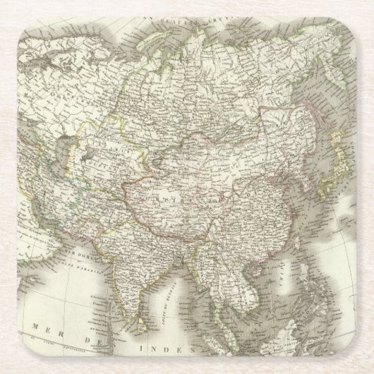 L'Asie -アジア スクエアペーパーコースター (正面)