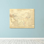 L'Asie, l'an 1220 ap JC キャンバスプリント (インサイチュ (ウッドフロア))