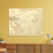 L'Asie, l'an 1220 ap JC キャンバスプリント (インサイチュ (リビング))