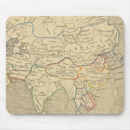 L'Asie, l'an 1220 ap JC マウスパッド (正面)