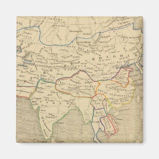 L'Asie, l'an 1220 ap JC マグネット (正面)