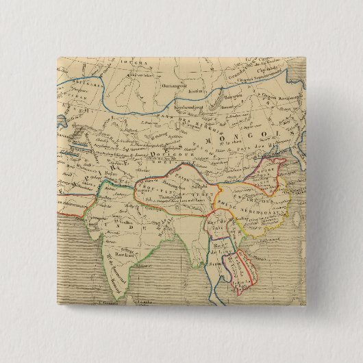 L'Asie、L'an 1220 ap JC 缶バッジ (正面)