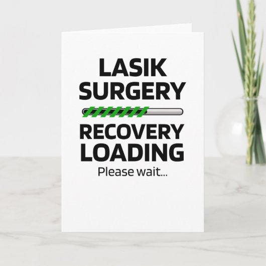 LASIK 手術回復面白ギフト カード (正面)