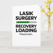 LASIK 手術回復面白ギフト カード (黄色い花)