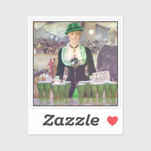 Lass Bartender St. Patrick's Day シール (シート)