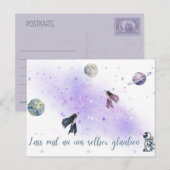 „Lass mal an uns selber glauben“ Postkarte ポストカード (正面/裏面)