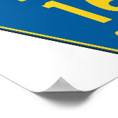 Lassen County Road Sign Poster ポスター (角)