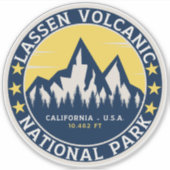 Lassen Volcanic National Park California シール (正面)