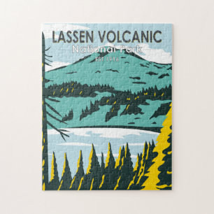 Lassen Volcanic National Park California Vintage ジグソーパズル