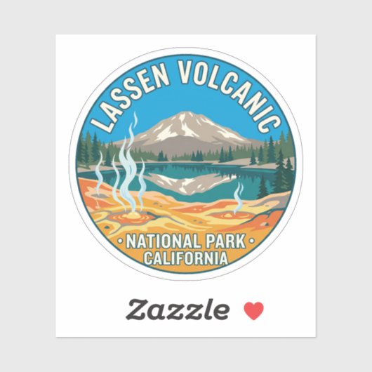 Lassen Volcanic Park Travel Decal Sticker シール (シート)