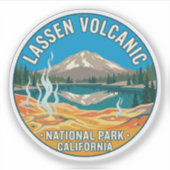 Lassen Volcanic Park Travel Decal Sticker シール (正面)