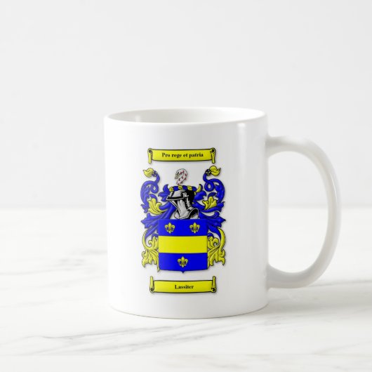 Lassiterの紋章付き外衣 コーヒーマグカップ (右)