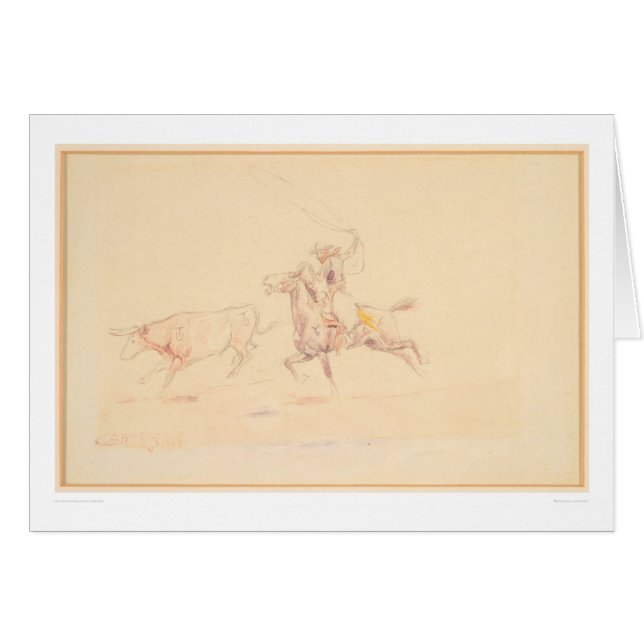 Lassoing雄牛1905年(1418A) (正面横)