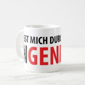 Lasstのmichのdurchのichの大箱Ingenieur コーヒーマグカップ (正面左)