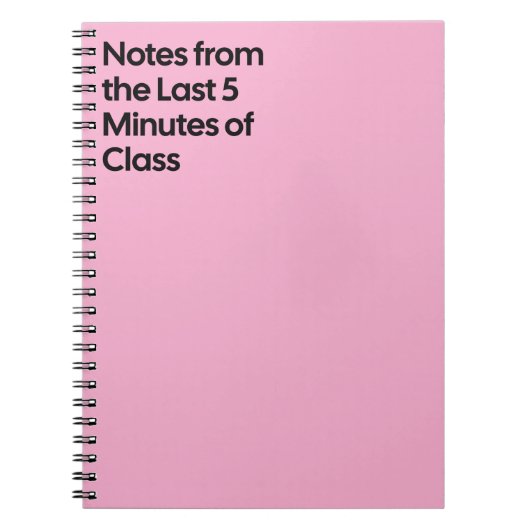 Last 5 Minutes Class Notebook ノートブック (正面)