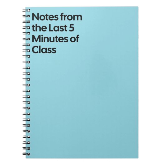 Last 5 Minutes Class Notebook ノートブック (正面)