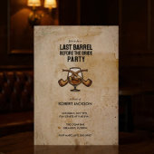 Last Barrel Before the Bride Bachelor Night 招待状