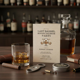 Last Barrel Before the Bride Bachelor Party 招待状
