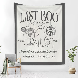 Last Boo Before I Doバチェロレッテハローウィンパーティ タペストリー