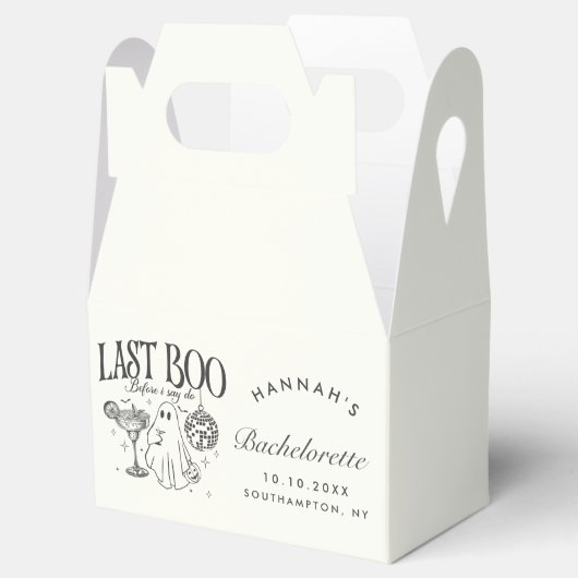 Last Boo Before I Doバチェロレッテハローウィンパーティ フェイバーボックス (オープン)