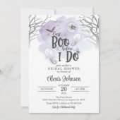 Last Boo Before I Doブライダルシャワー(紫) 招待状 (正面)
