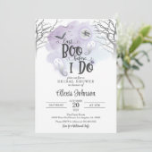 Last Boo Before I Doブライダルシャワー(紫) 招待状 (スタンド正面)