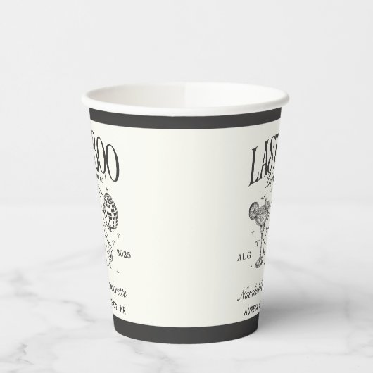 Last Boo Before I Do Bachelorette Halloween Party 紙コップ (左)