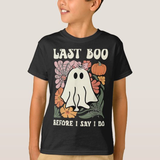 Last Boo Before I Say I Do Ghost Wedding Bachelore Tシャツ (正面)