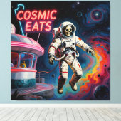 LAST CHANCE CAFE-FOOD TO DIE FOR キャンバスプリント (インサイチュ (ウッドフロア))