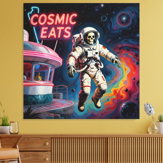 LAST CHANCE CAFE-FOOD TO DIE FOR キャンバスプリント (インサイチュ (リビング))