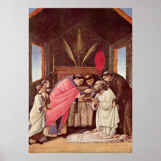 Last Communion of St. Jerome - Botticelli ポスター (正面)