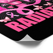 Last Day Of Radiation Boxing Gloves Breast Cancer  ポスター (角)