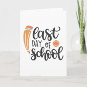 Last day of school カード (正面)