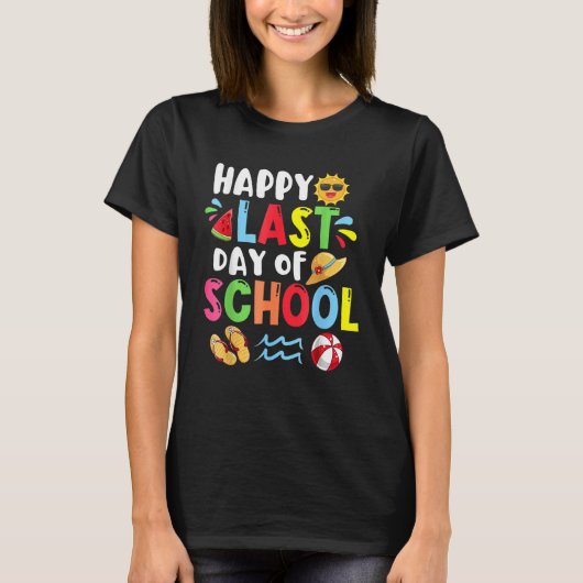Last Day Of School Hope Your Summer Magical Rainbo Tシャツ (正面)