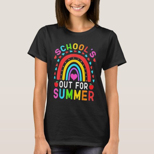 Last Day Of School Retro Schools Out For Summer 7 Tシャツ (正面)