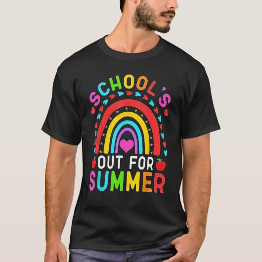 Last Day Of School Retro Schools Out For Summer 7 Tシャツ (正面)