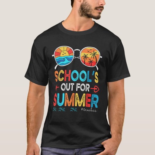 Last Day Of School Retro Schools Out For Summer Te Tシャツ (正面)