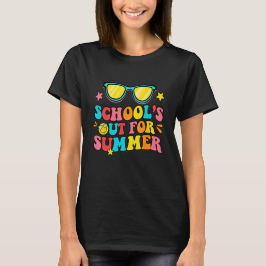 Last Day of School s Out For Summer  Teacher Vacat Tシャツ (正面)