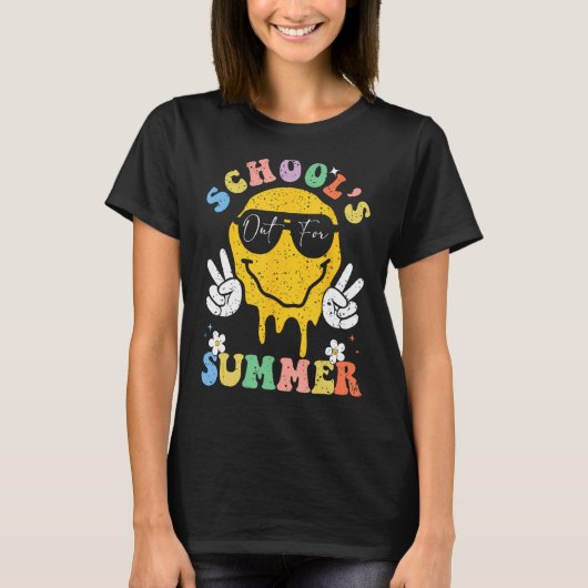 Last Day of School's Out For Summer Vacation Teach Tシャツ (正面)