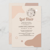 Last Discoバチェロレッテ週末パーティーの日程 招待状 (正面/裏面)