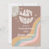 Last Disco 70sレトロGroovyバチェロレッテ週末 招待状 (正面)