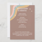 Last Disco 70sレトロGroovyバチェロレッテ週末 招待状 (裏面)