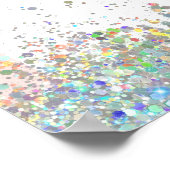 Last Disco Bachelorette Party Welcome Sign ポスター (角)