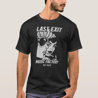 Last Exit Music Factory- レトロガールズ柄 ダークTシャツ Tシャツ