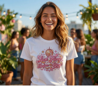 Last Fling Before the Ring | レトロディスコ独身最後のパーティー Tシャツ