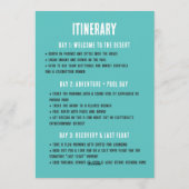 Last Float Bachelorette Party Weekend Invitation 招待状 (裏面)