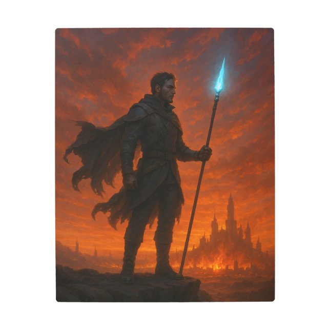 Last Guardian of the Burning Realm メタルプリント (正面)