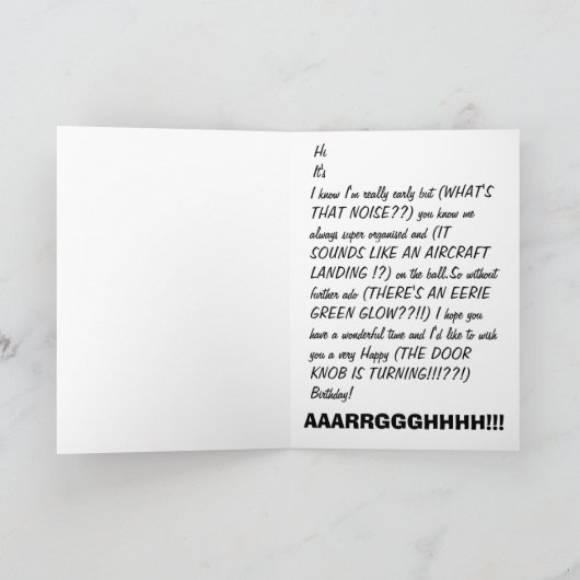 Last In宇宙 カード (内部)